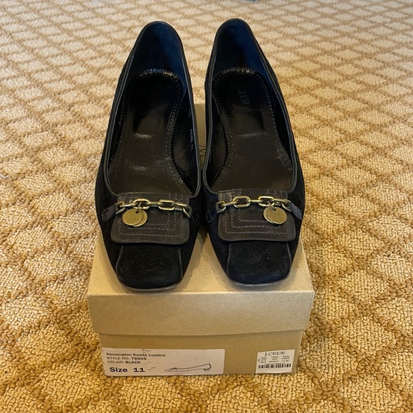 J Crew Kensington Kiltie Suede Loafers